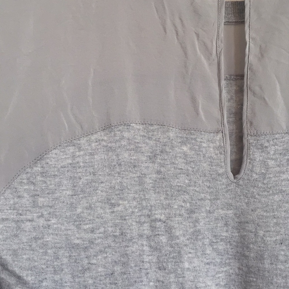 Mixed Material Crew Neck Sweater - image 3